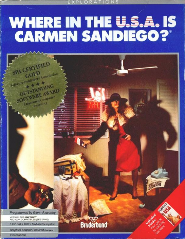 Where in the U.S.A. Is Carmen Sandiego? box art