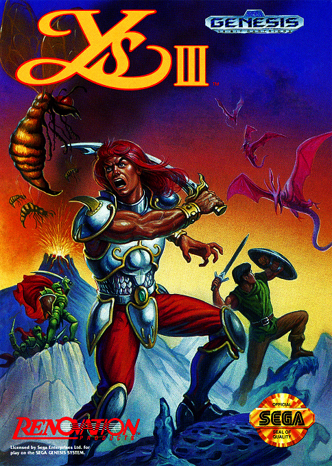 Ys 3 - Wanderers From Ys box art