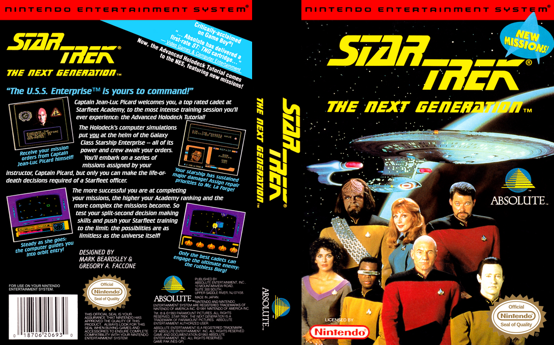 Star Trek - The Next Generation — box-texture (US)