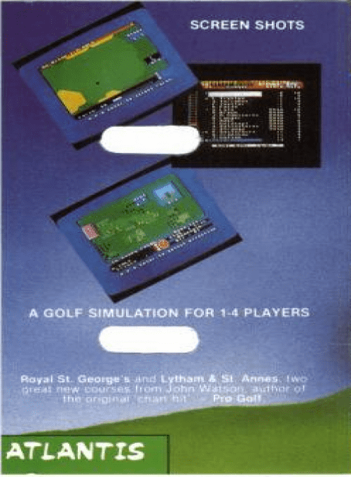 Pro Golf II — box-2D-back (WOR)
