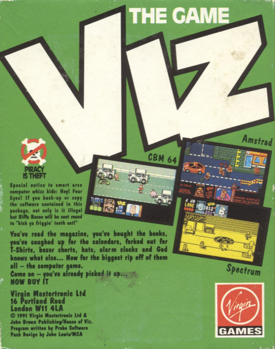 Viz - The Game — box-2D-back (EU)