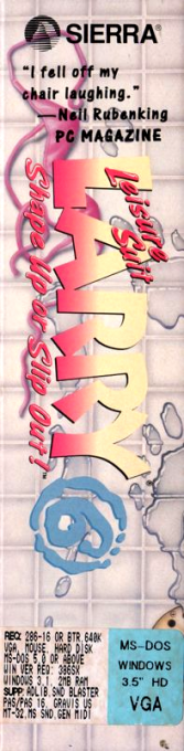 Leisure Suit Larry 6 - Shape Up Or Slip Out — box-2D-side (US)