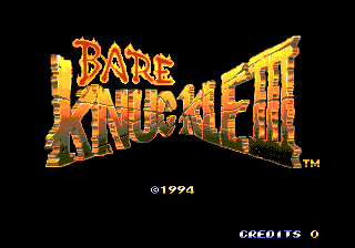 Bare Knuckle III / Sunset Riders — sstitle (WOR)