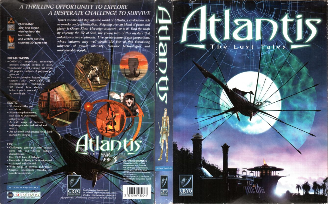 Atlantis - The Lost Tales — box-texture (EU)