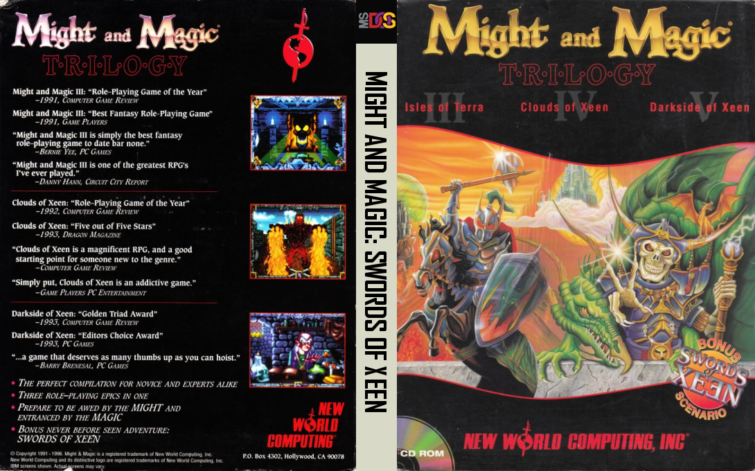 Might And Magic : Swords Of Xeen — box-texture (WOR)