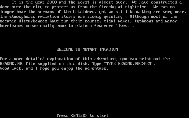 Mutant Invasion — sstitle (WOR)
