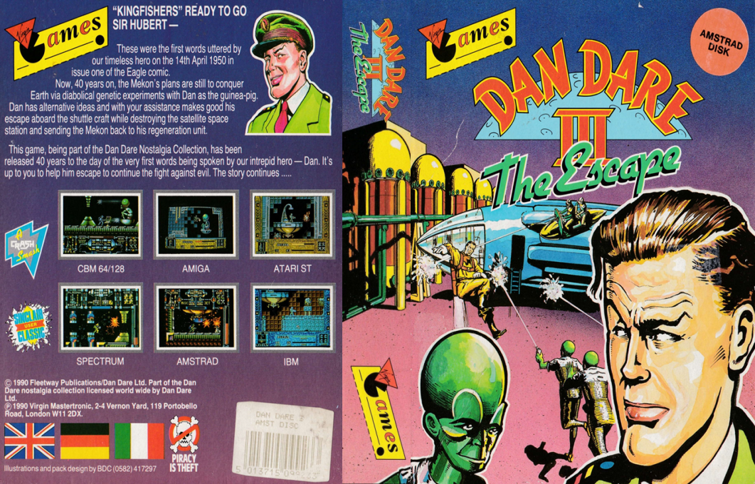 Dan Dare 3 - The Escape — box-texture (EU)