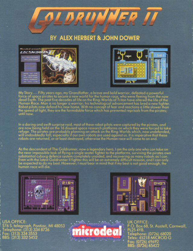 Goldrunner 2 — box-2D-back (EU)