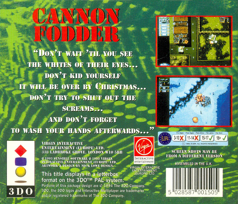 Cannon Fodder — box-2D-back (EU)