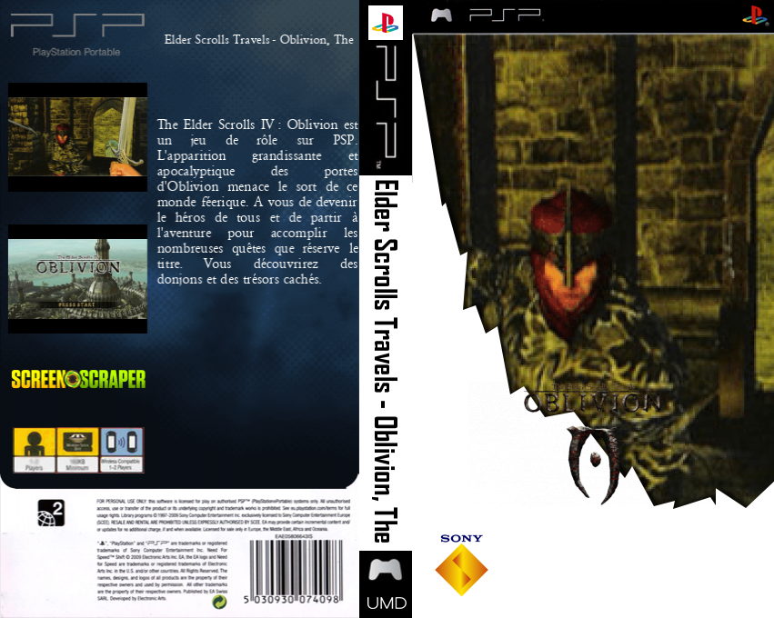 Elder Scrolls Travels - Oblivion, The — box-texture (SS)