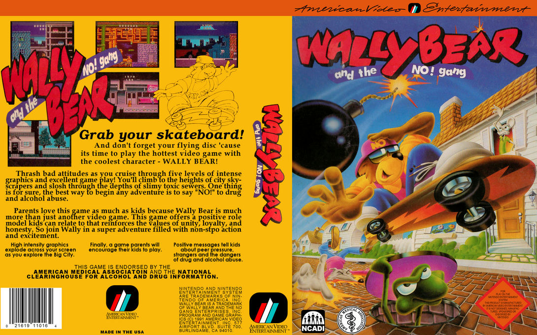 Wally Bear And The No! Gang — box-texture (US)