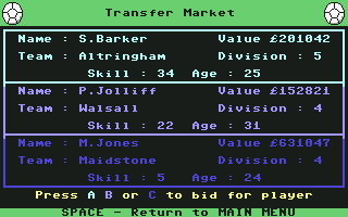 Jimmy's Soccer Manager — ss (EU)