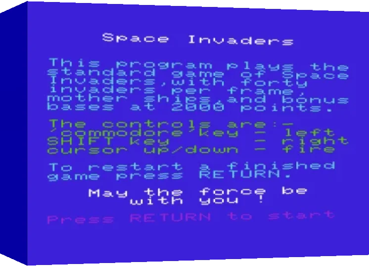Space Invaders — box-3D (WOR)