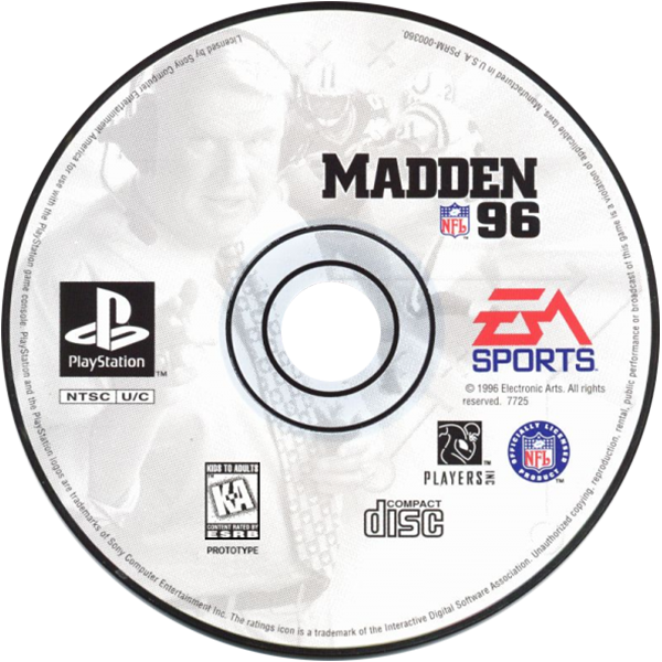 Madden NFL 96 — support-2D (US)