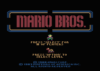 Mario Bros. XE — sstitle (WOR)