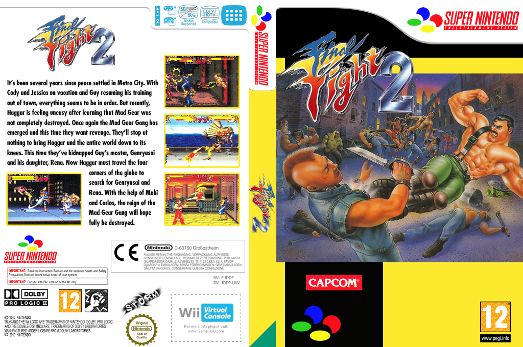 Final Fight 2 — box-texture (EU)