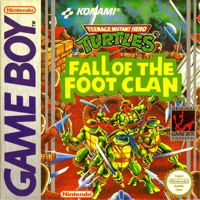 Teenage Mutant Ninja Turtles - Fall Of The Foot Clan — box-2D (DE)