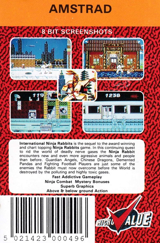 International Ninja Rabbits — box-2D-back (EU)