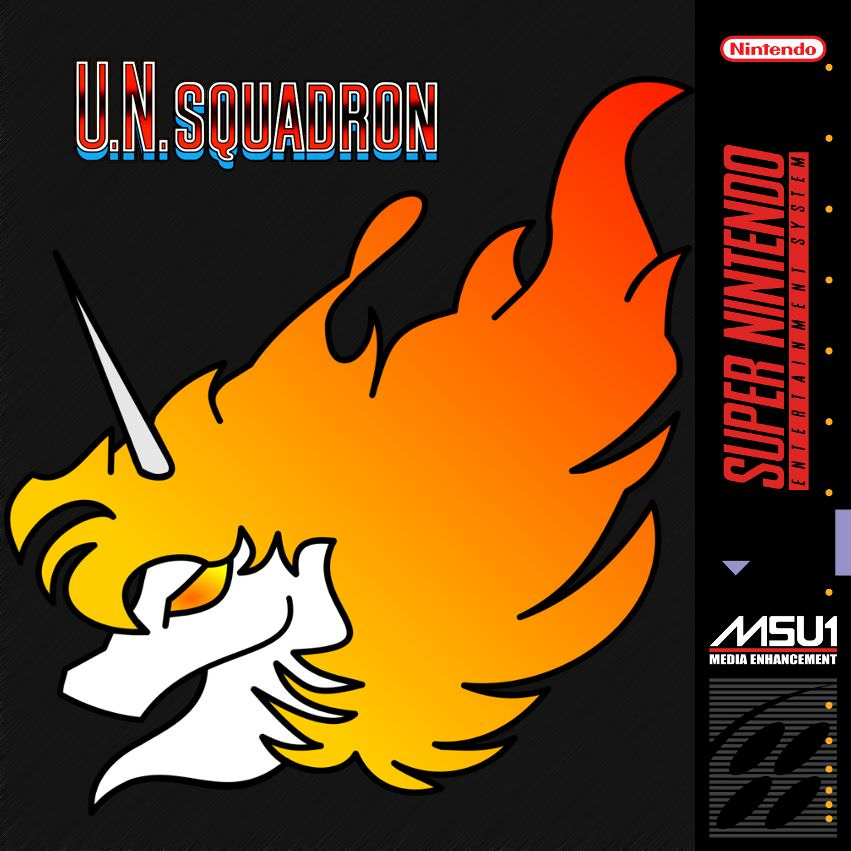 U.N. Squadron box art