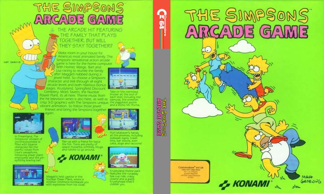 Simpsons Arcade Game, The — box-texture (US)