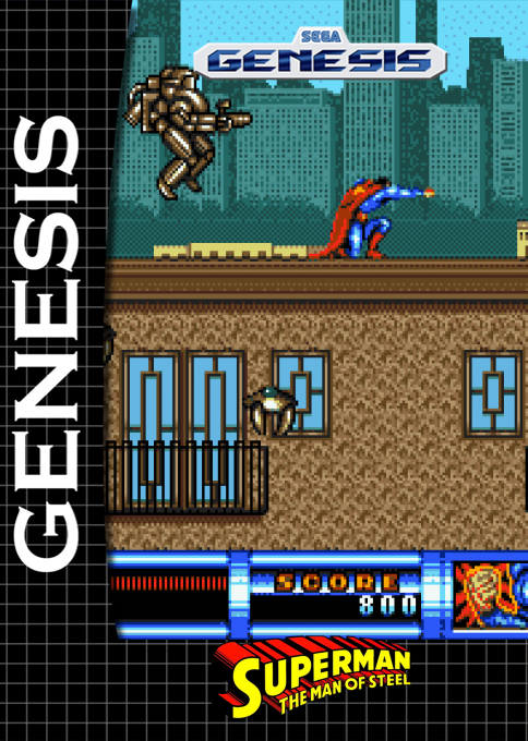 Superman - The Man Of Steel — box-2D (SS)