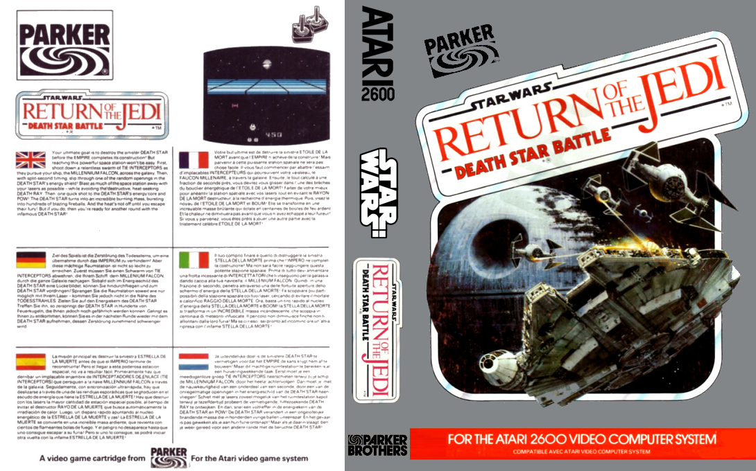 Star Wars - Return Of The Jedi - Death Star Battle — box-texture (EU)