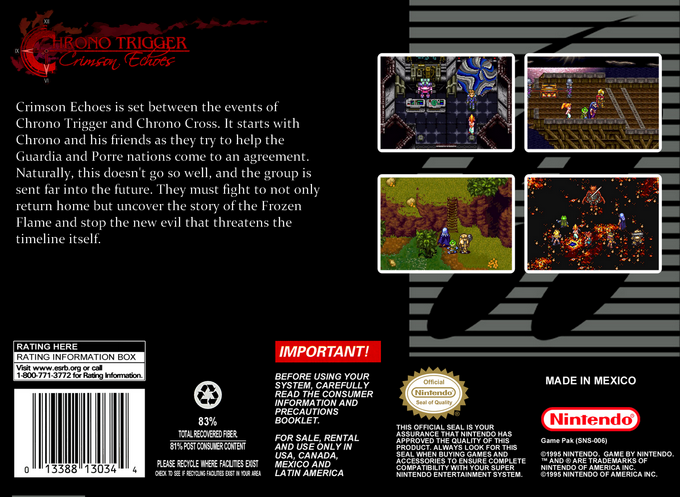 Chrono Trigger : Crimson Echoes — box-2D-back (US)