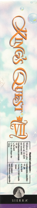 King's Quest VII: The Princeless Bride — box-2D-side (FR)