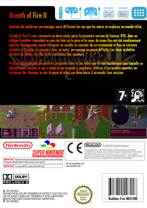 Breath Of Fire 2 — box-2D-back (FR)