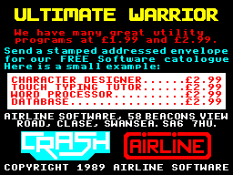 Ultimate Warrior — sstitle (WOR)