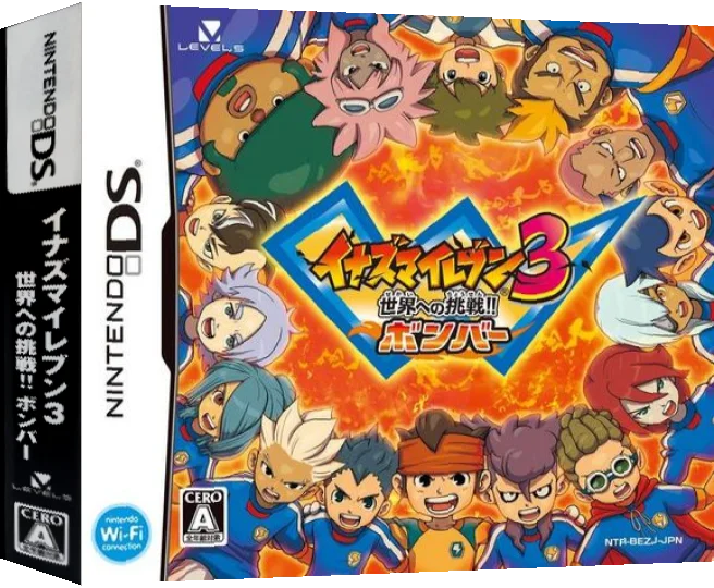 Inazuma Eleven 3 - Sekai e no Chousen!! - Bomber — box-3D (JP)