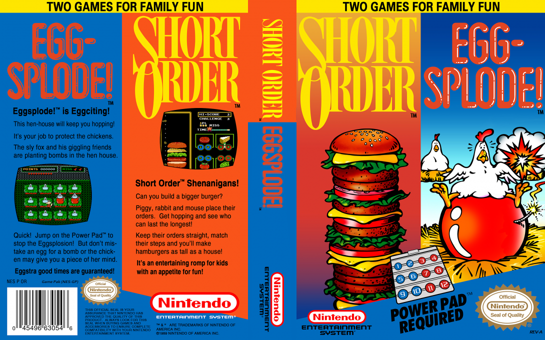Short Order + Eggsplode! — box-texture (US)