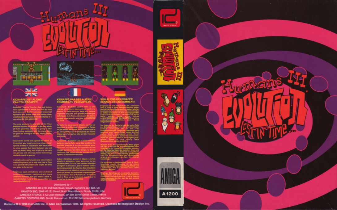 Humans III - Evolution - Lost in Time — box-texture (EU)