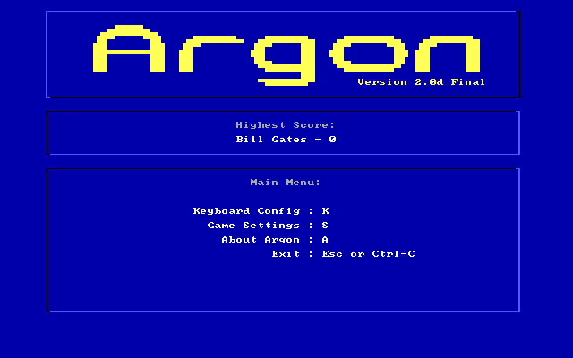 Argon box art
