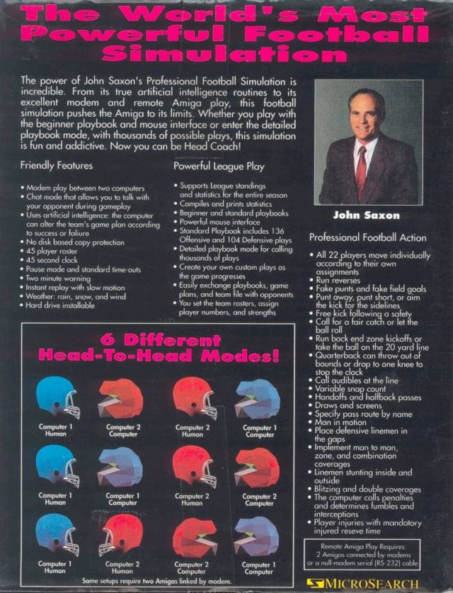 Professional Football Simulation — box-2D-back (WOR)