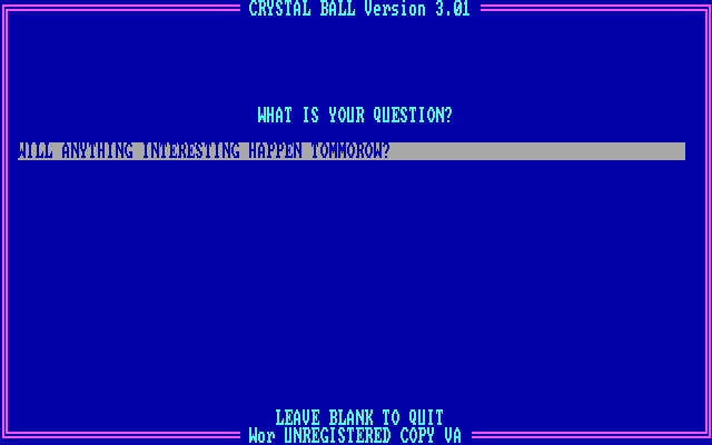 Crystal Ball — ss (US)