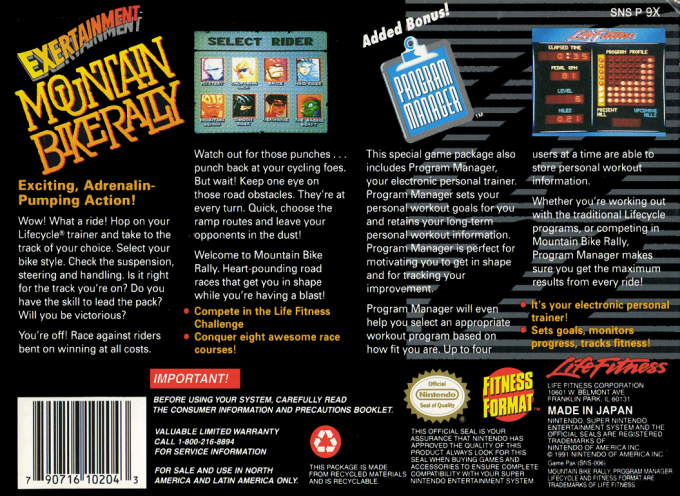 Exertainment Mountain Bike Rally — box-2D-back (US)