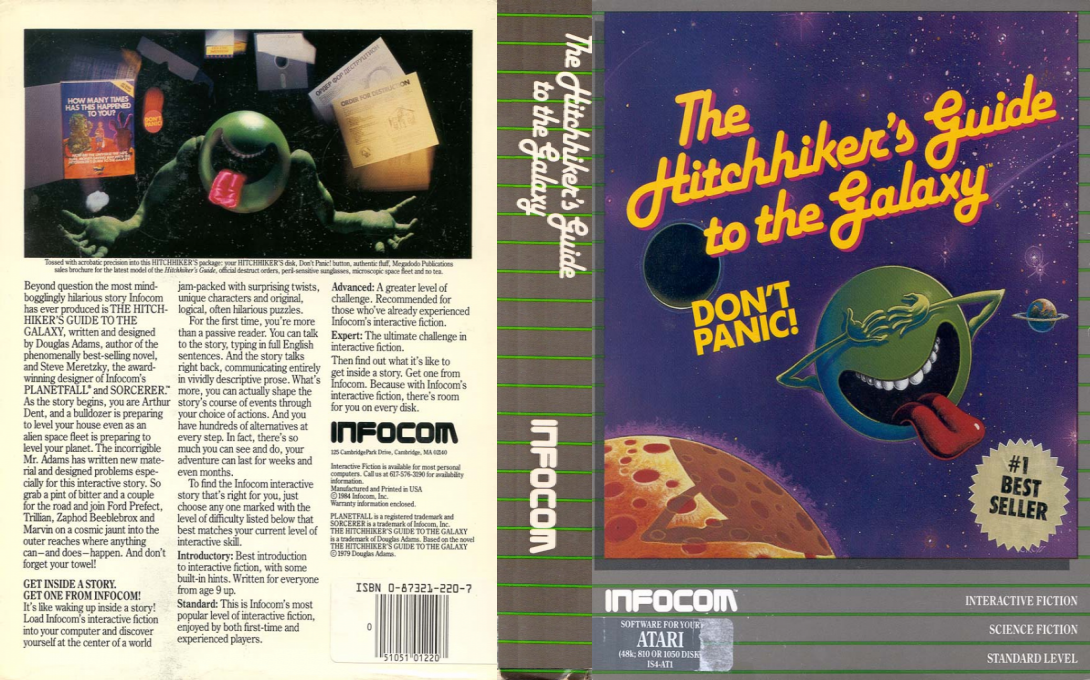 Hitchhiker's Guide To The Galaxy, The — box-texture (US)