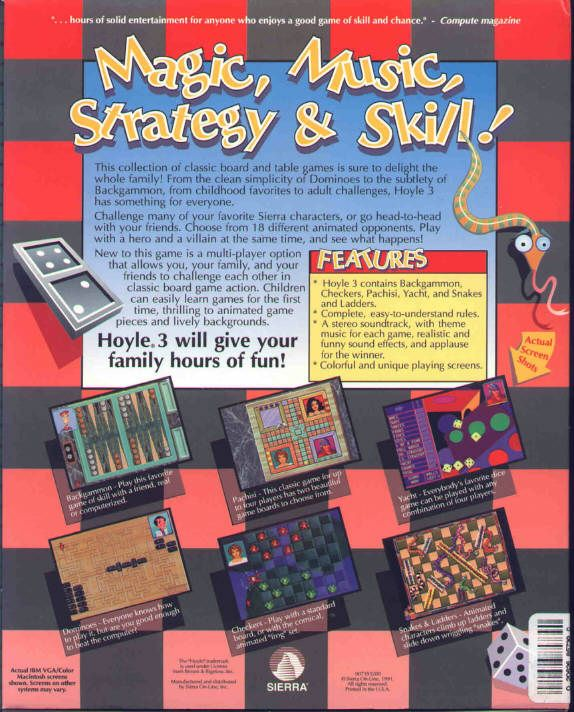 Hoyle Official Book Of Games - Volume 3 — box-2D-back (US)