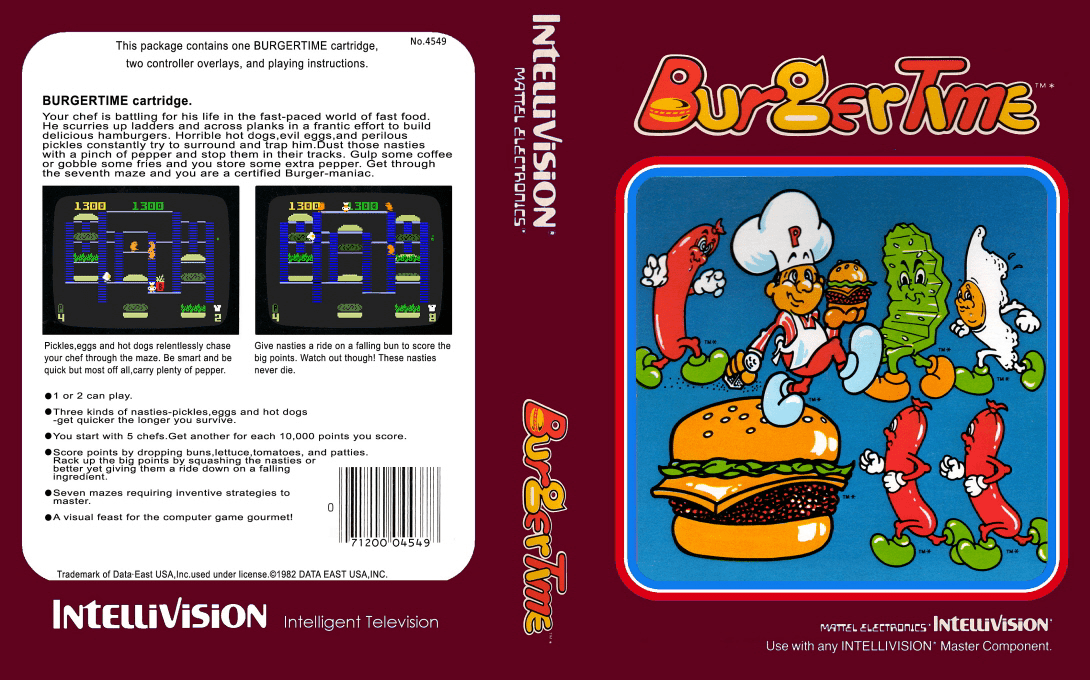 BurgerTime — box-texture (US)