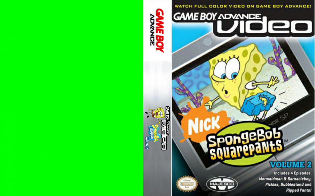 Game Boy Advance Video - Spongebob Squarepants - Volume 2 — box-texture (CUS)
