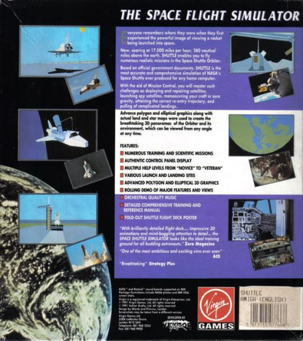 Shuttle - The Space Flight Simulator — box-2D-back (EU)