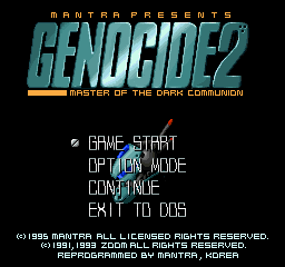 Genocide 2 - Master Of The Dark Communion — sstitle (KR)