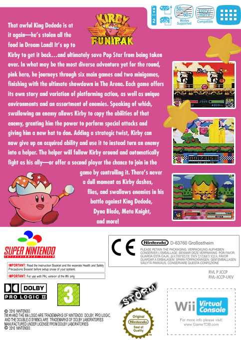 Kirby's Fun Pak — box-2D-back (EU)