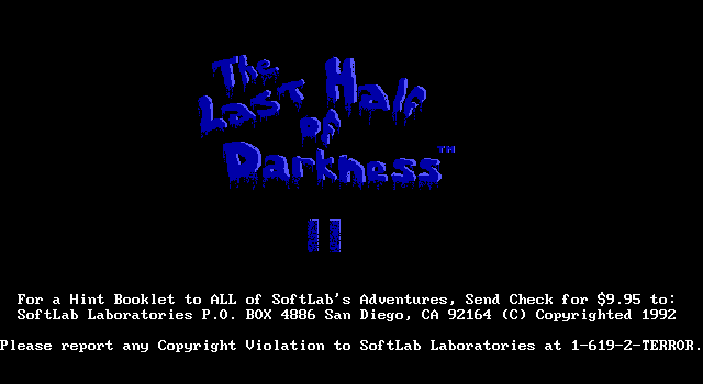 Last Half Of Darkness II box art
