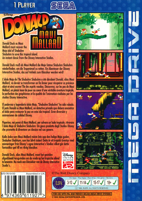 Donald in Maui Mallard — box-2D-back (EU)