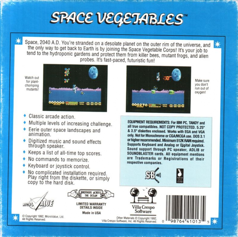 Space Vegetables — box-2D-back (US)