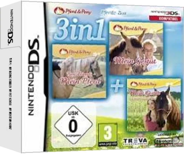 3 in 1 - My Riding Stables - Life with Horses + My Pet Hotel 2 & + My Pet School — box-3D (EU)