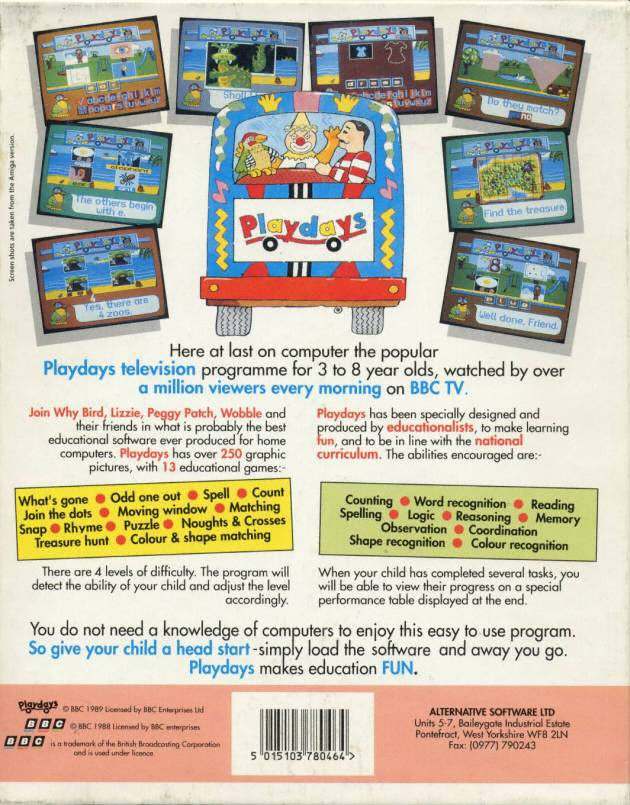 Playdays — box-2D-back (WOR)