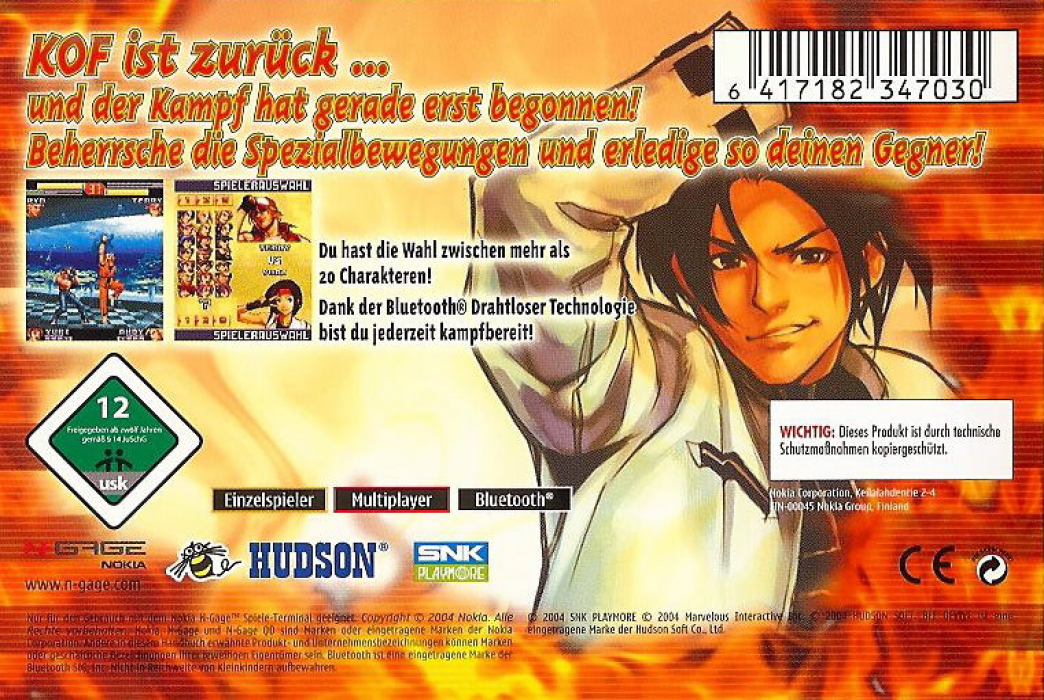 King Of Fighters, The — box-2D-back (DE)